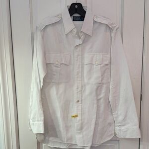 Polo by Ralph Lauren White Casual Button Down Shirt